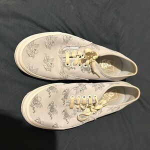 Vans “Love You to Death” Skeleton Print Authentic Sneakers – Women’s 9.5